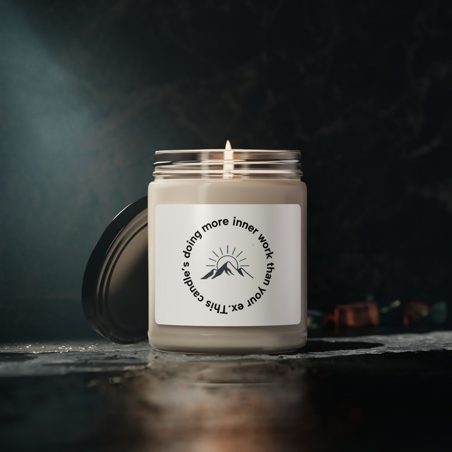"This Candle is doing more Inner Work than your ex." Scented Soy Candle - 9oz Aromatherapy Candle for Mindfulness & Relaxation