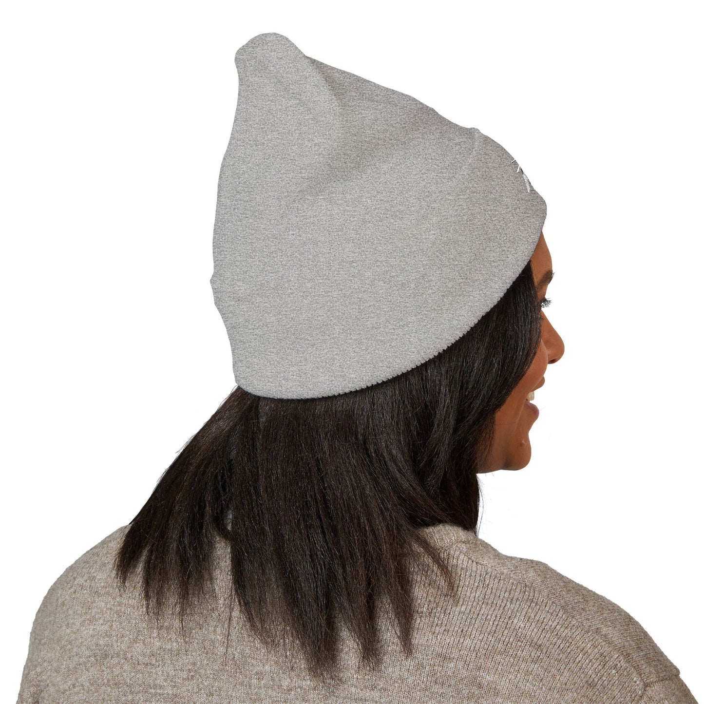 Sunrise Mountain Classic Cuffed Beanie - Embroidered Yellow Winter Hat