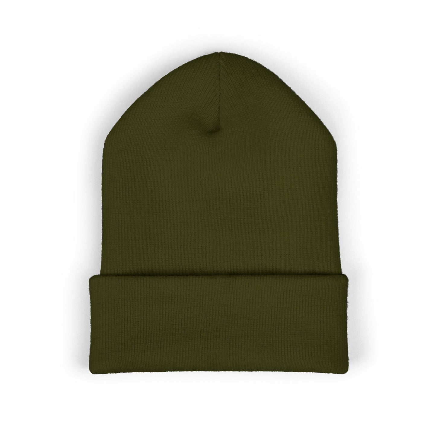 Sunrise Mountain Classic Cuffed Beanie - Embroidered Yellow Winter Hat
