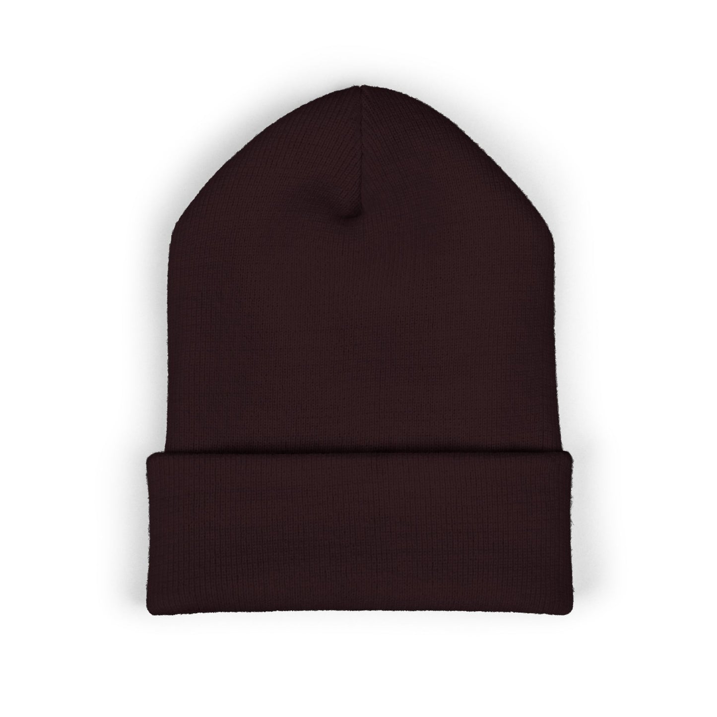 Sunrise Mountain Classic Cuffed Beanie - Embroidered Yellow Winter Hat